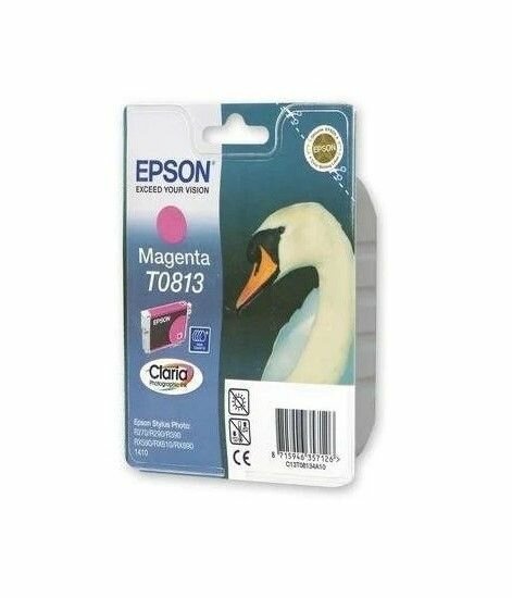 Картридж струйный Epson T0813 - C13T11134A10 оригинальный (C13T11134A10) пурпурный 480 стр