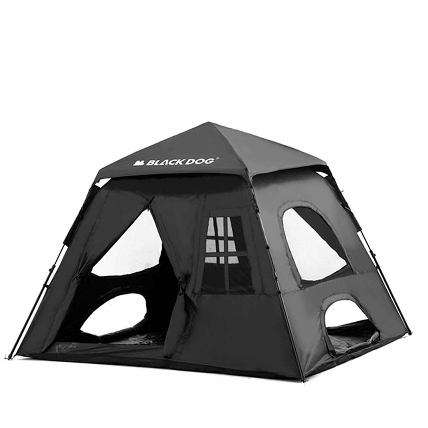 фото Палатка BlackDog Two Doors And Four Windows Tent 2.0 Black