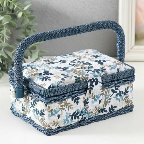 Шкатулка для рукоделия Лиственные веточки 18х12х95 см 3742₽