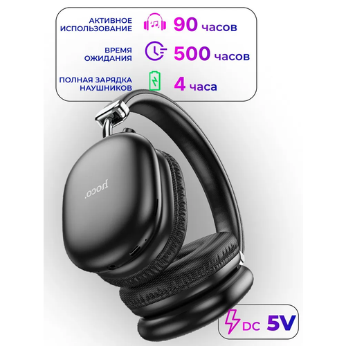 Беспроводные наушники Hoco W35 Max черный 1390₽