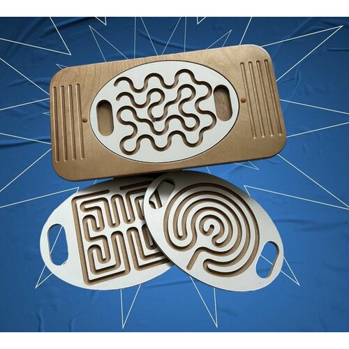 Балансборд балансир мини 3 в 1 игрушка развивающая для детей до 9 лет Монтессори