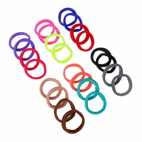 ЮНИLOOK Резинка для волос d11см полиэстер ПУ 3 цвета ACS-58 2 штуки 452₽