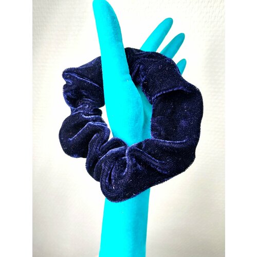 Темно-синяя велюровая резинка для волос аксессуар для девушек 298₽