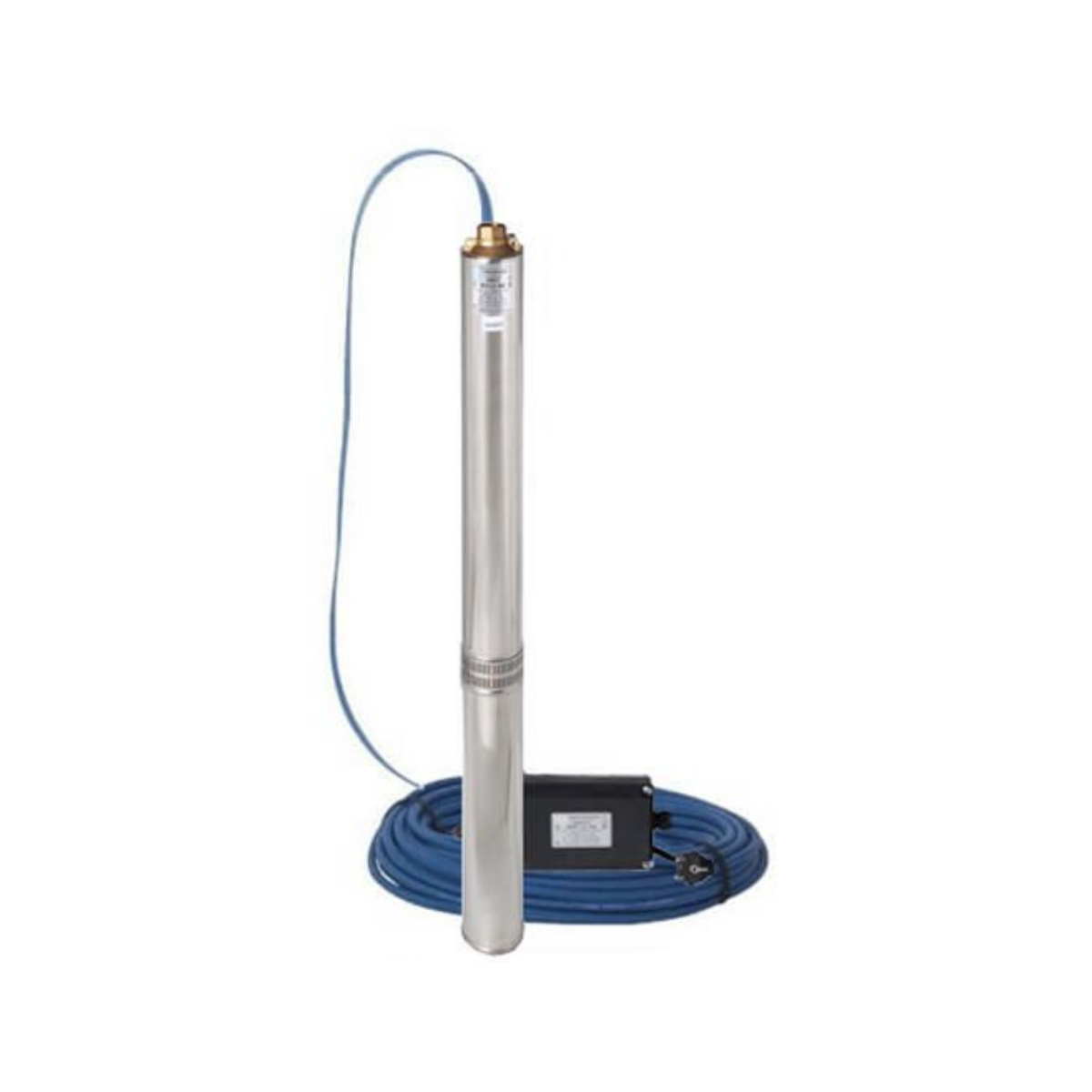 фото Насос погружной скважинный водолей БЦПЭ 0,3-80 У 3,5" кабель 80 м (1200 Вт, 33 л/мин, напор 105 м, D 83 мм)