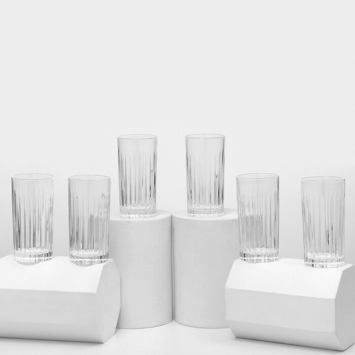 фото Набор стаканов для воды RCR Timeless, 440 мл, хрустальное стекло, 6 шт