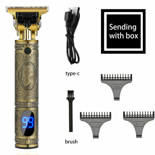 Электрическая машинка для стрижки волос с ЖК-дисплеем и возможностью прямой зарядки 91100₽