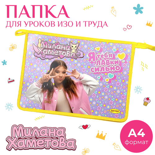 Папка А4 пластиковая на молнии 325*230*55мм 