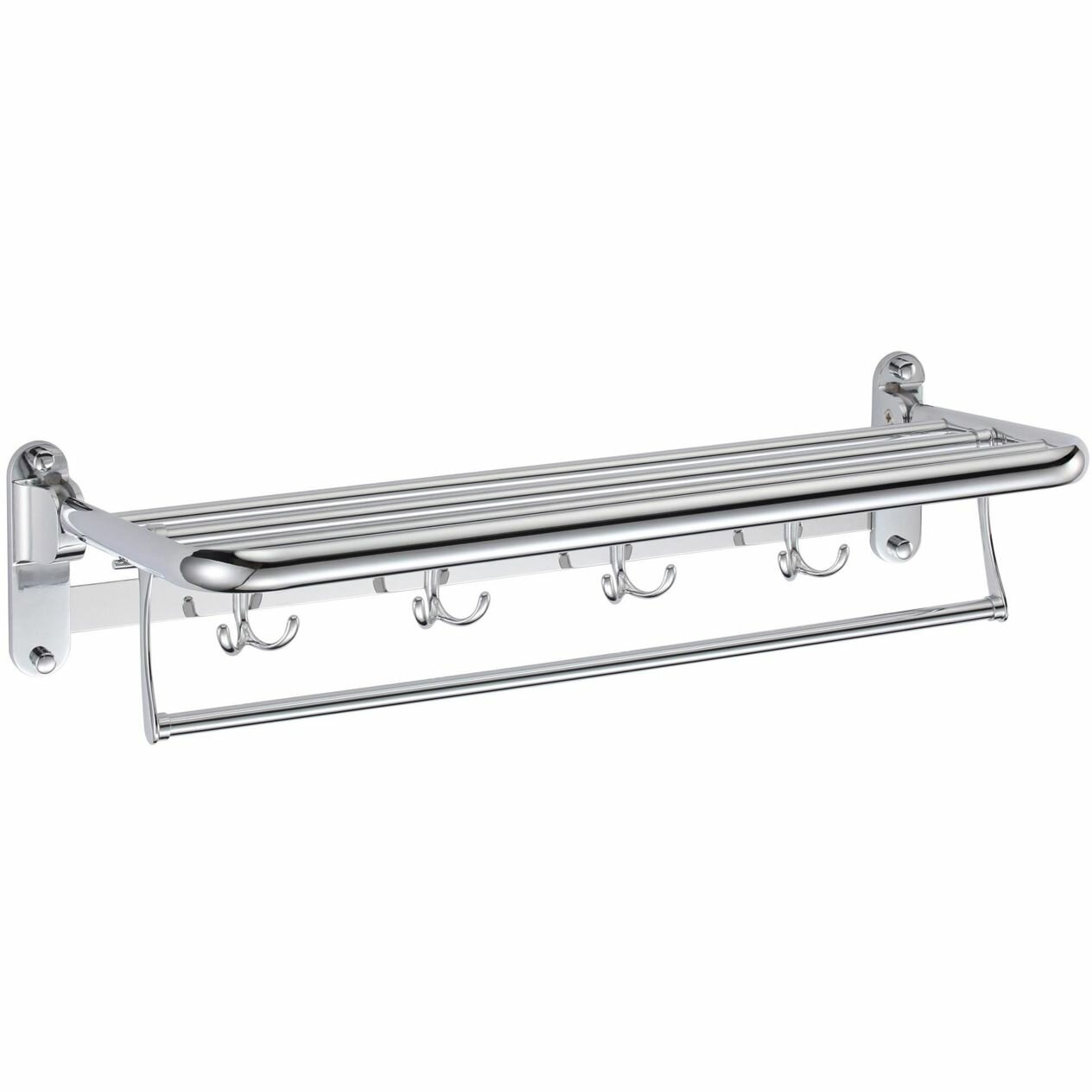 Полка для полотенец Savol откидная 60 см хром S-004099