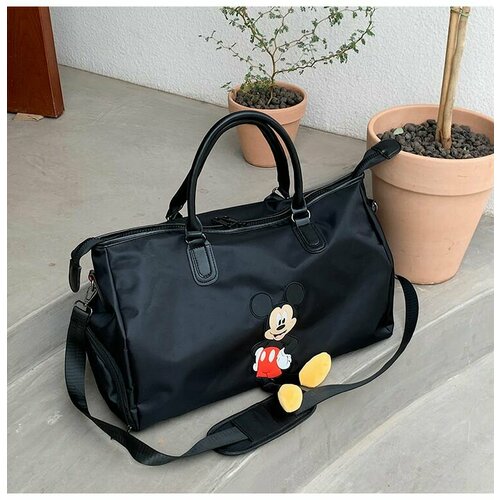 Сумка спортивная , 20х30х50 см, черный