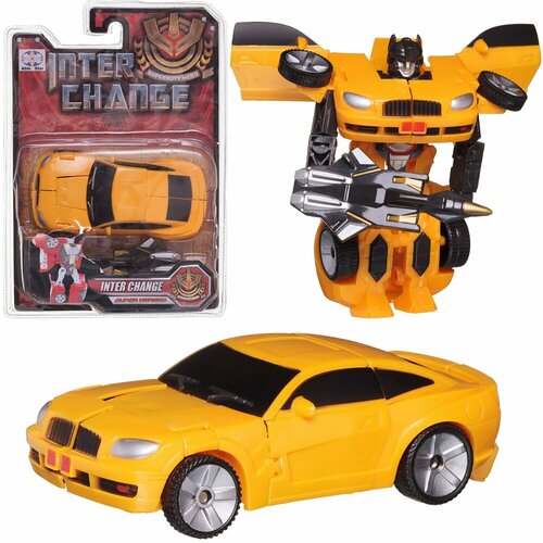 Машина-трансформер InterChange желтая 2 (трансформация в робота) 9391/модель6