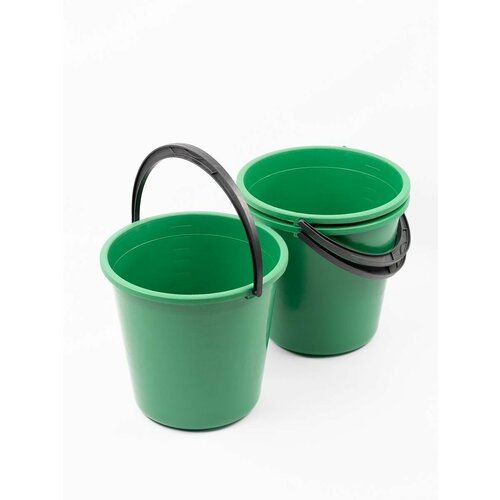 Ведро пластиковое 10л с мерной шкалой 3шт