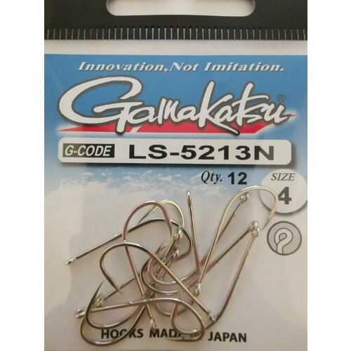Крючки Gamakatsu LS-5213N № 4 (12шт)