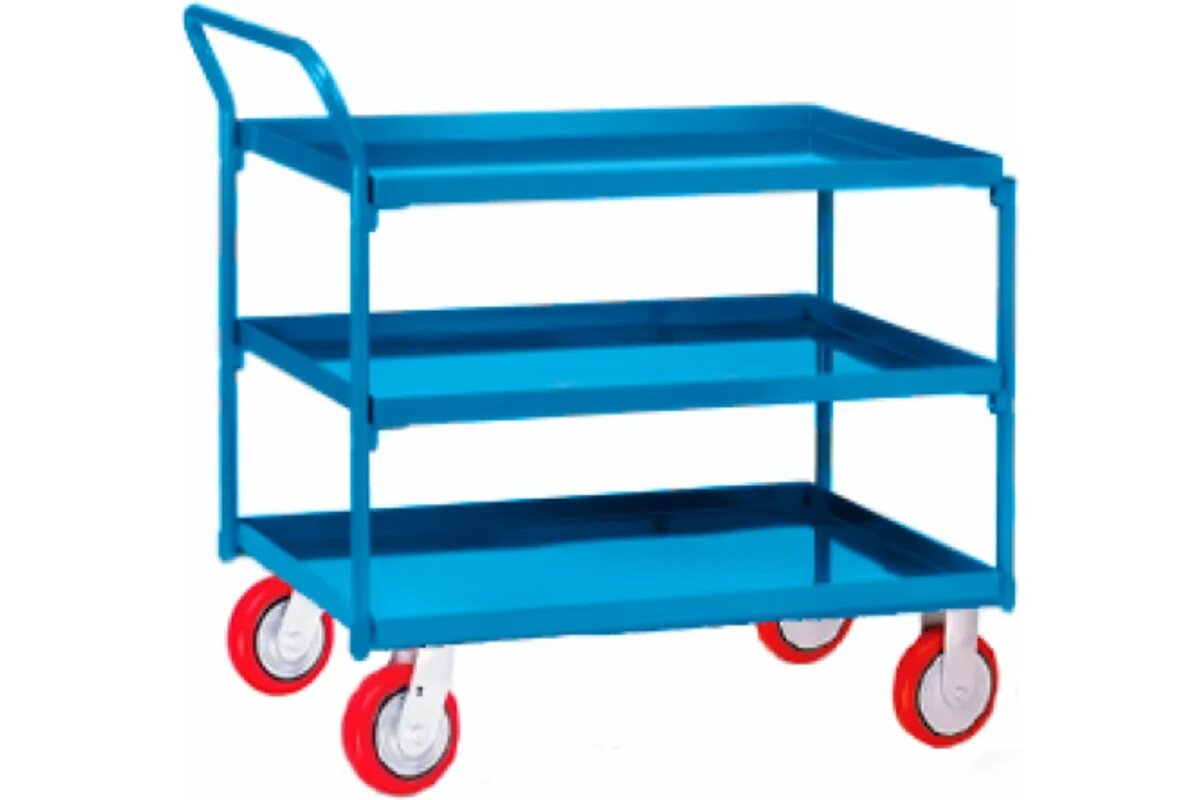фото МосТележка - цельнометаллические трехъярусные тележки 52х82 см