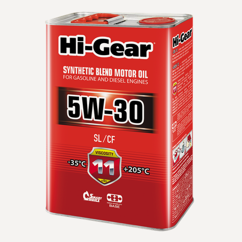 Изображение товара Моторное масло Hi-Gear 5W30 SL/CF, 4л. HG1134, HG1134