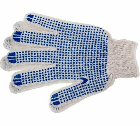 фото Перчатки Россия х/б, ПВХ Точка 67715