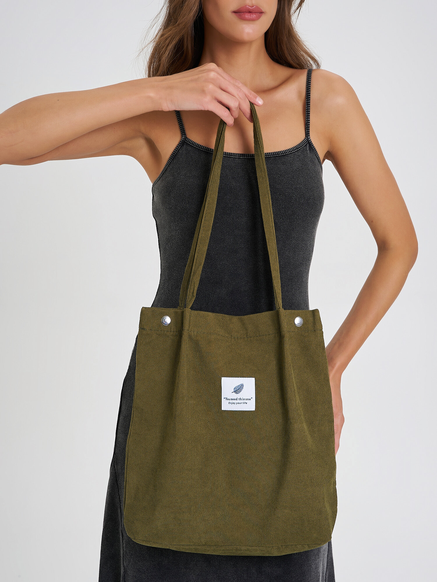 фото Сумка шоппер женская тканевая