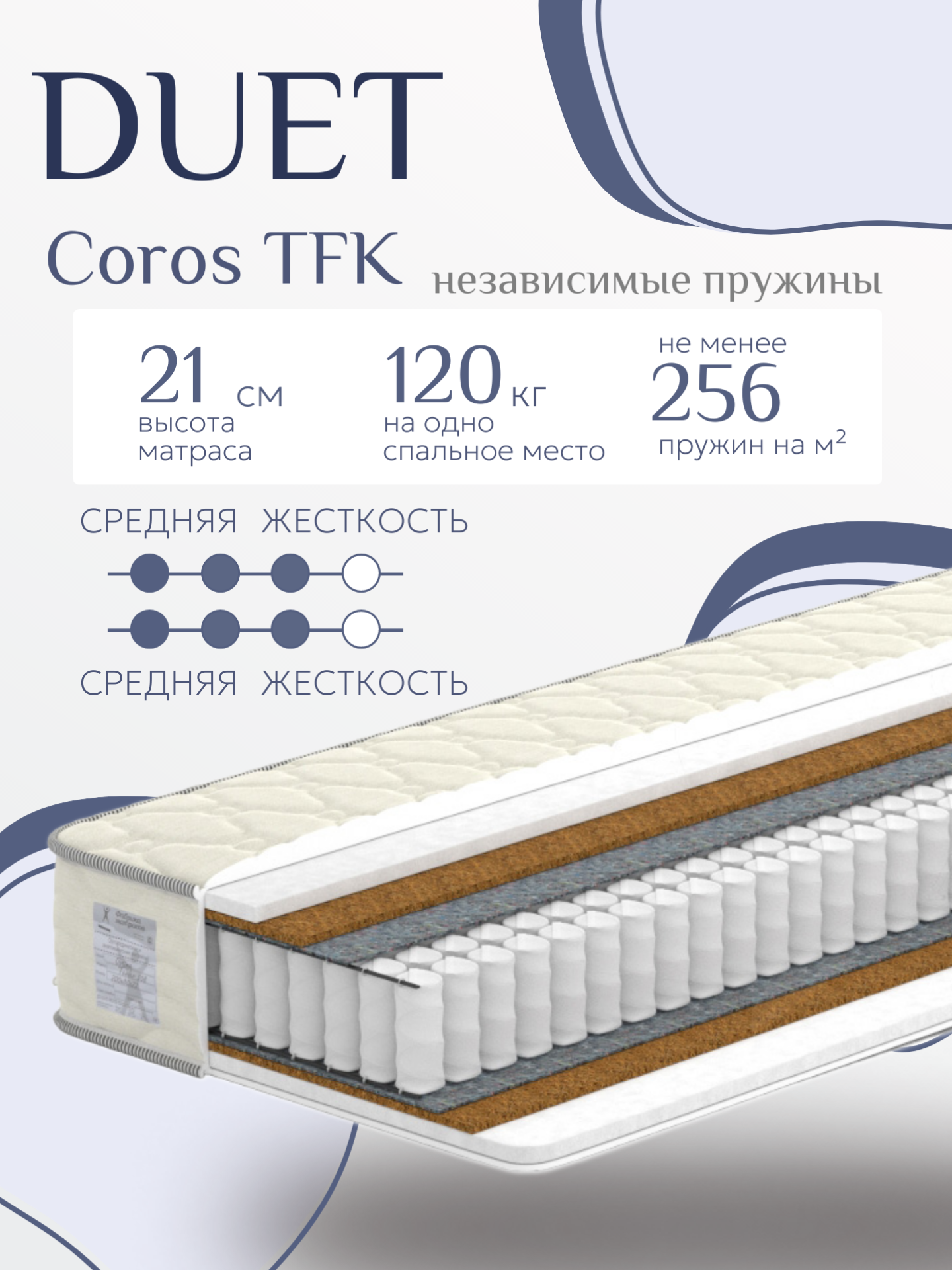 Матрас аккорд Duet Coros TFK