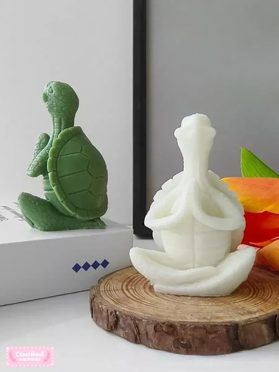Силиконовая форма / молд для рукоделия для свечей Черепаха — фото 1