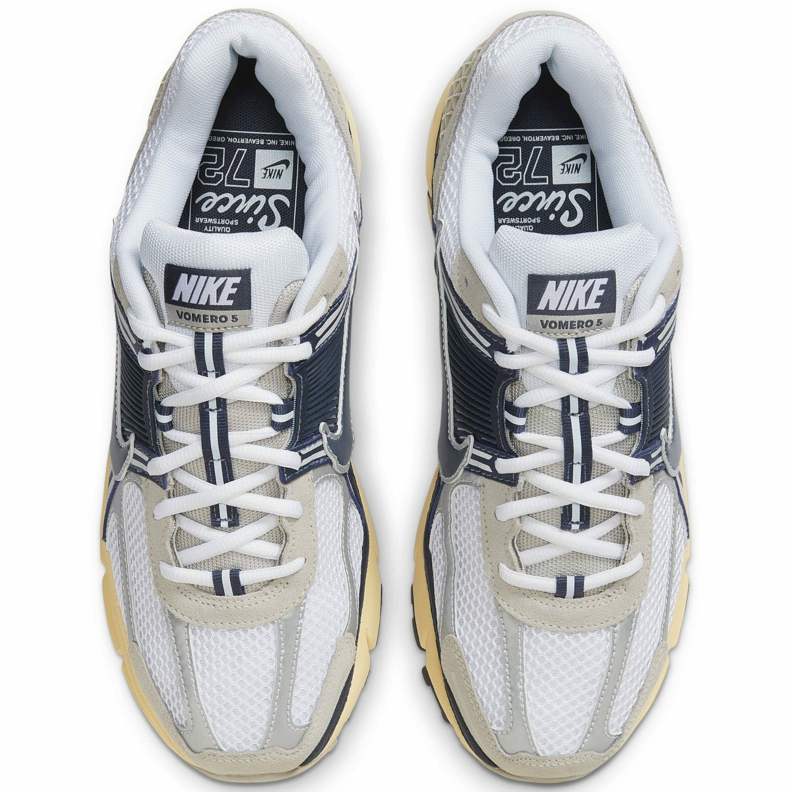 Кроссовки Nike ZOOM VOMERO 5, цвет белый / синий / серый, размер 11 US — фото 1