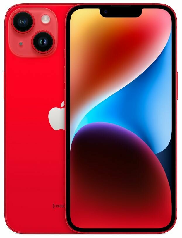 Смартфон Apple iPhone 14 128 ГБ красный — фото 1