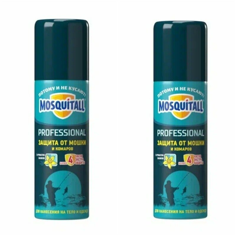 Аэрозоль Mosquitall Профессиональная защита от мошек и комаров 125мл 2 шт