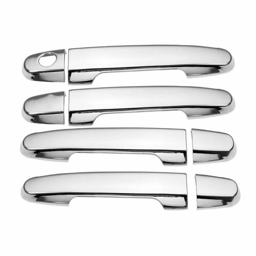 Funduoo для BYD F3 2007-2014 глянцевая черная хромированная крышка дверной ручки автомобиля, накладка, аксессуары для стайлинга, накладка, наклейка, Chrome 2 keyholes