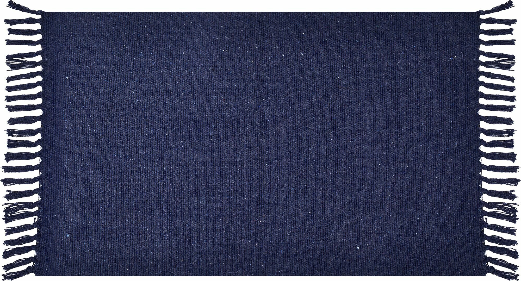 Коврик декоративный хлопок Solid Mat JBT-001-04 50x80 см цвет синий