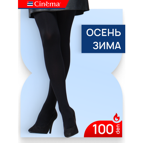 фото Колготки cinema черные 100 den из микрофибры, 100 den, размер 3, nero