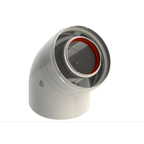 Колено (промежуточное) Ø60/100 - 45⁰