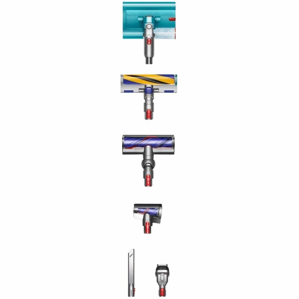 Вертикальный пылесос Dyson V15s Detect Submarine, серый/бирюзовый (SG) — фото 1