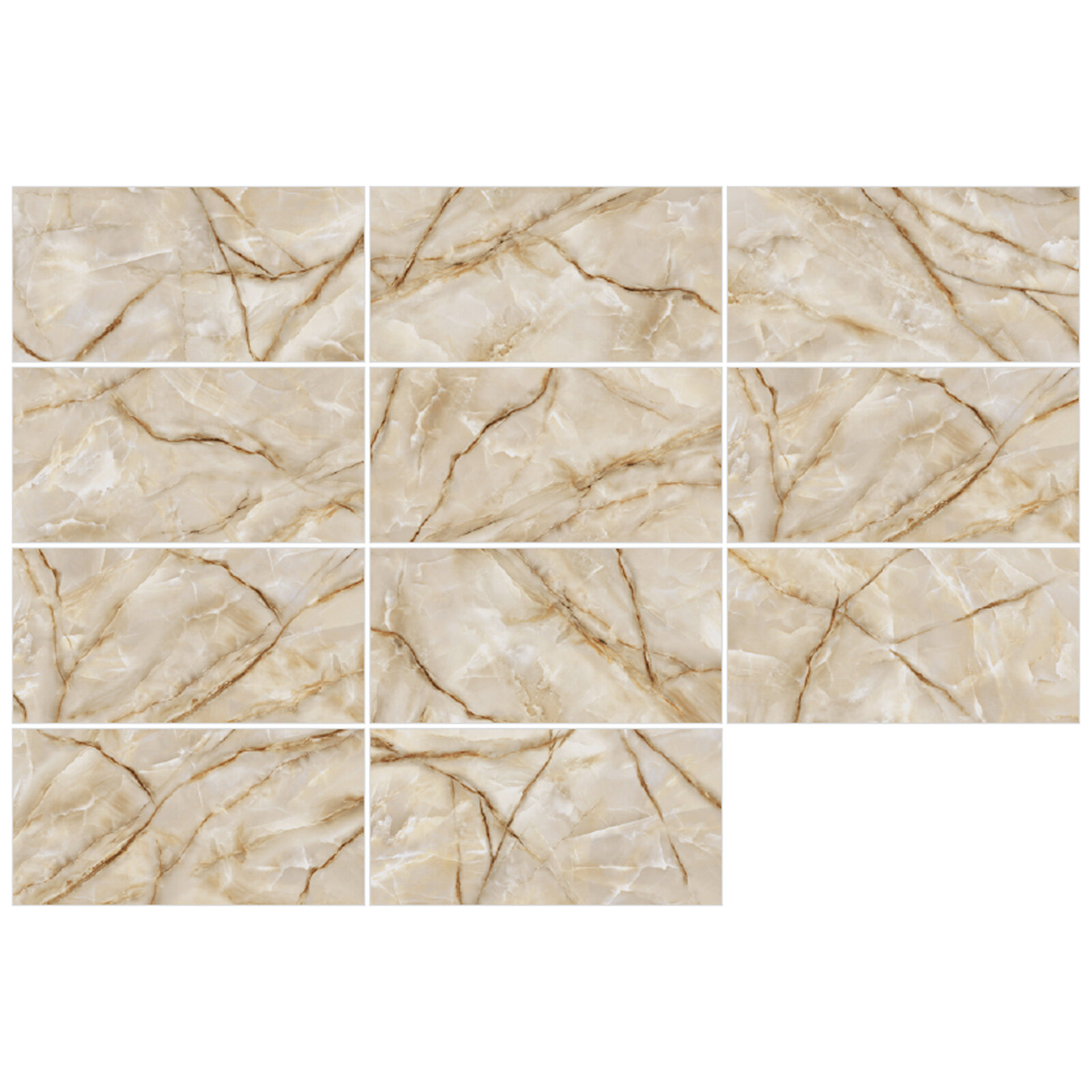 Керамогранит полированный LCM Onyx Royal Latte 60x120 см - фото №12
