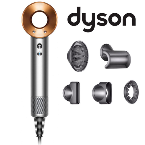 Фен Dyson Supersonic HD07 серыйкоричневый компактный 1600 Вт подача холодного воздуха генератор ионов шнур - 27 м 58887₽