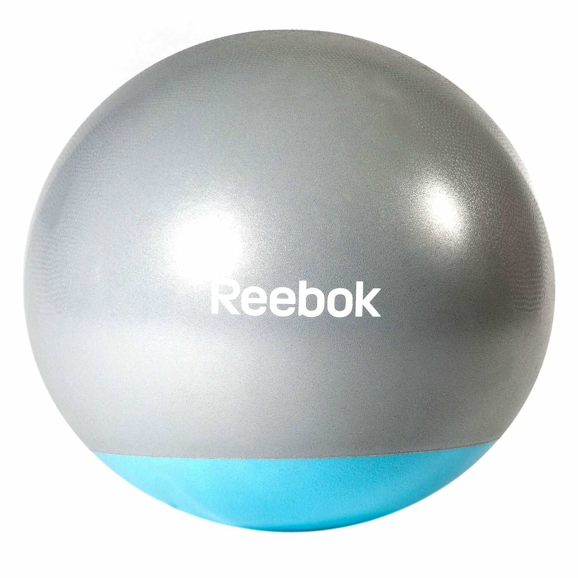 Мяч гимнастический (фитбол) Reebok Gymball RAB-40015BL, серо-голубой, 55 см
