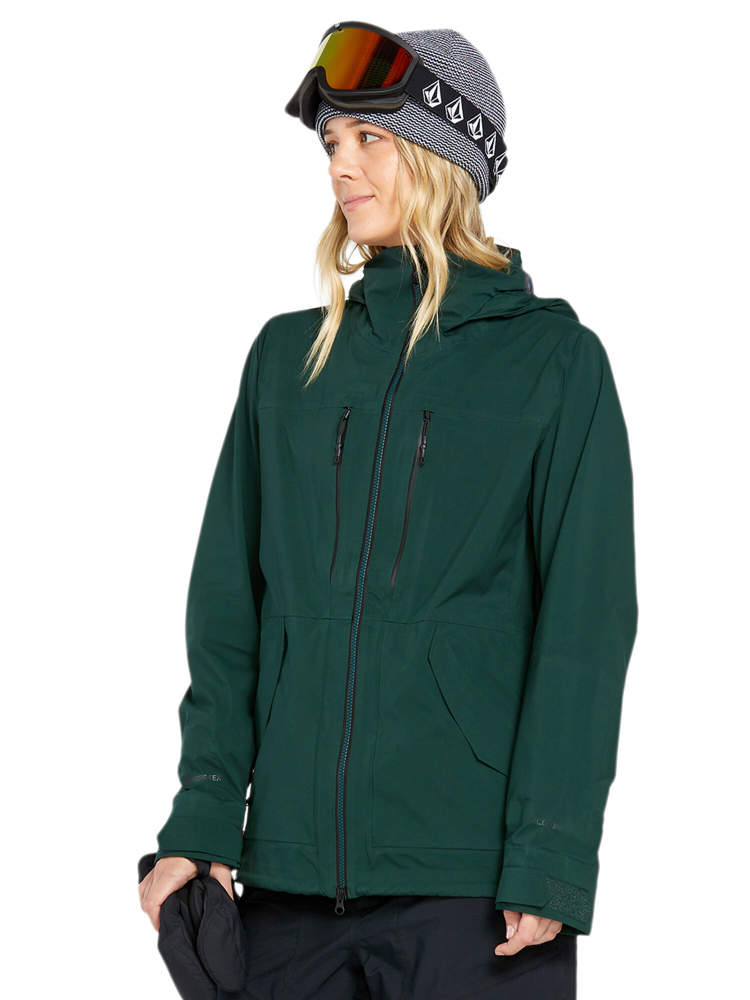 Куртка Volcom, размер 46, зеленый
