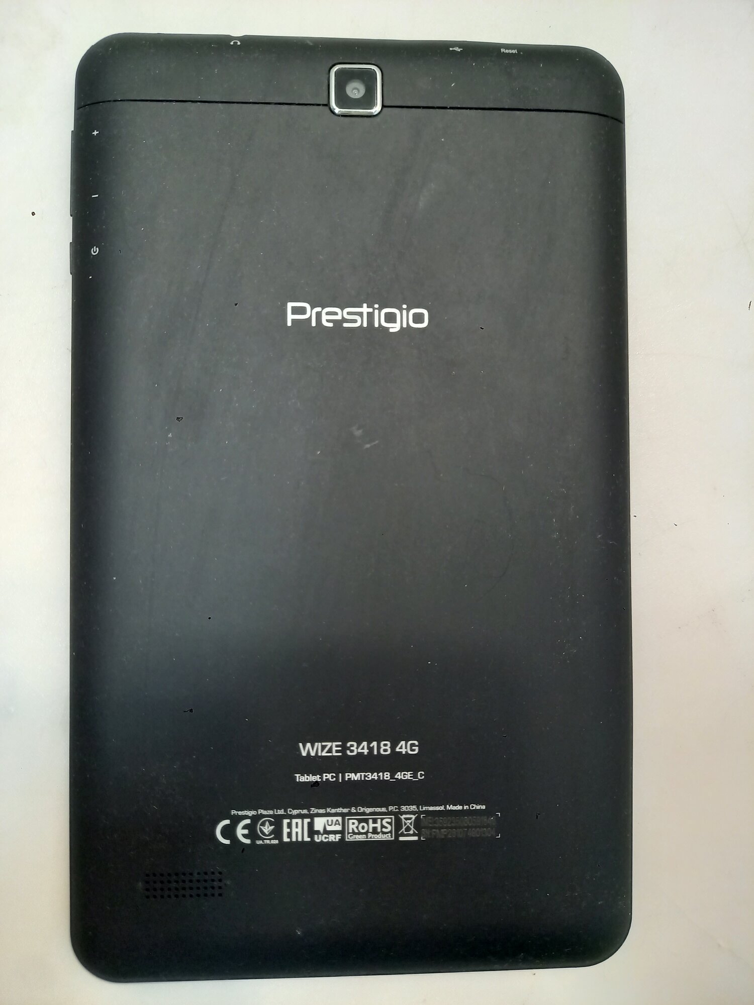 Планшет Prestigio Wize 3418 4G PMT3418_4GE_C_CIS Black /8Gb/GPS/LTE/WiFi/BT/Andr6.0/8" — фото 1