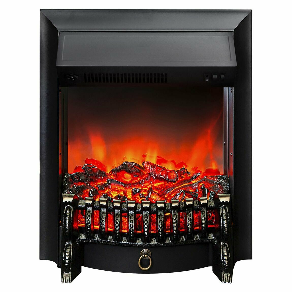 Электрический очаг RealFlame Fobos BL черный звуковой эффект обогрев (электроочаг)