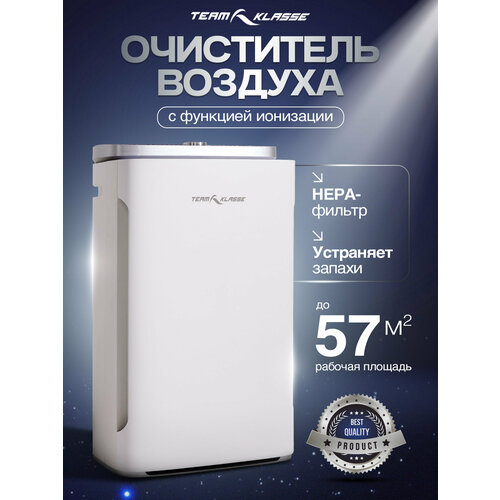 Очиститель воздуха Team Klasse 2024 JH1802 HEPA-фильтругольный фильтр белый 23999₽