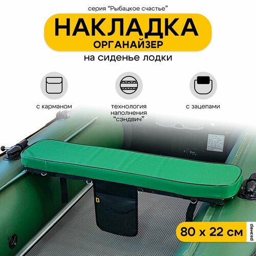 Накладки на сиденья лодки пвх, мягкие накладки на банки