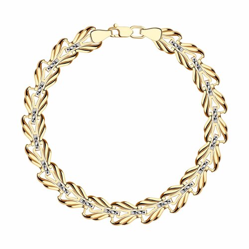 Браслет Diamant online, красное золото, 585 проба, длина 18 см.