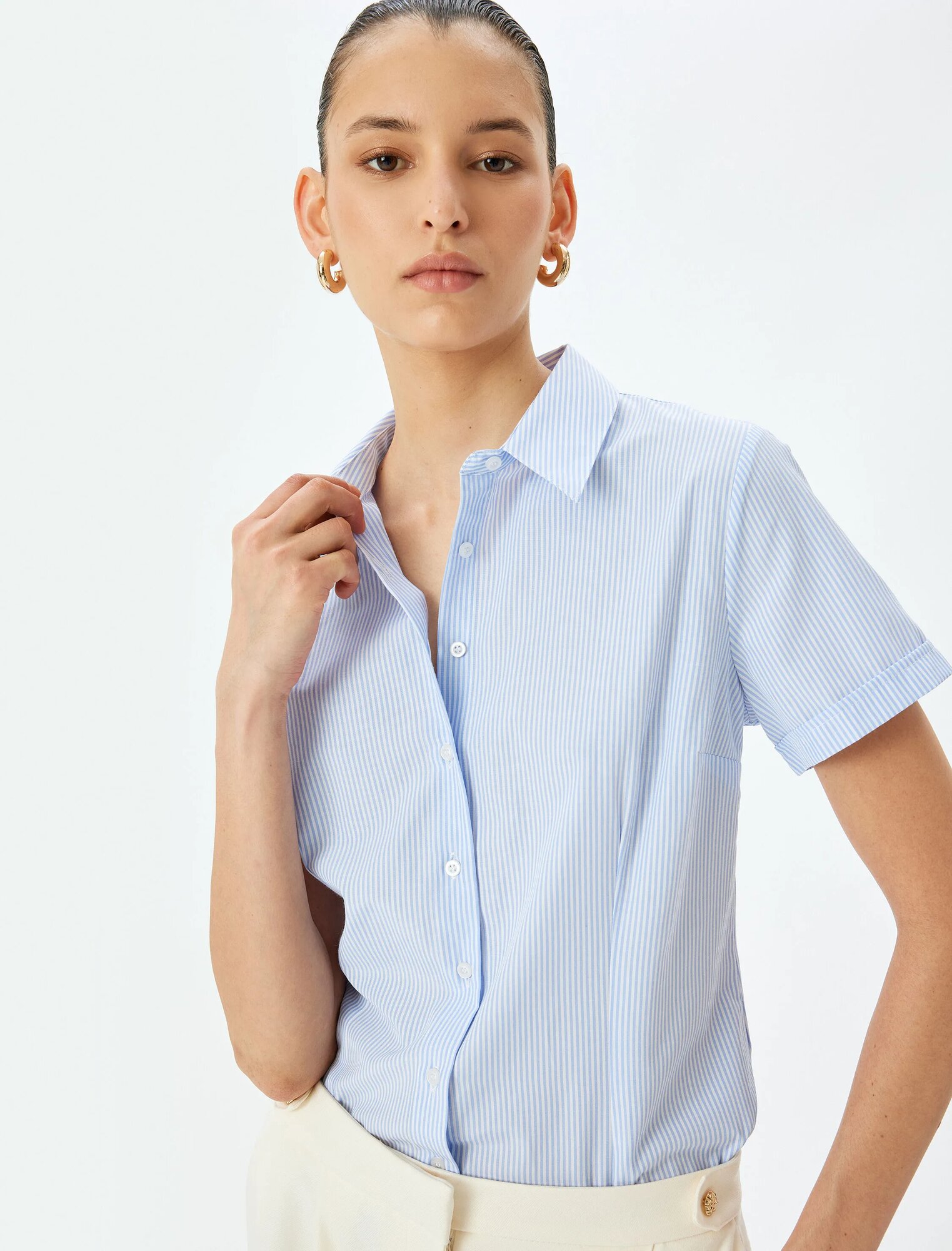 Блуза KOTON CASUAL размер 42 антрацитовый