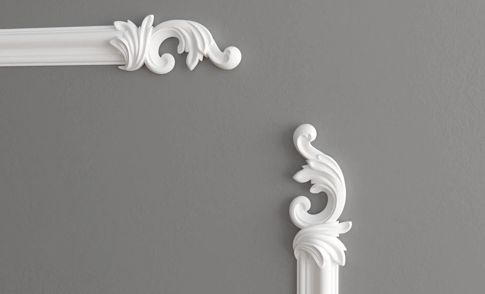 Завершающий элемент DECOR-DIZAYN H1-DD301 LR к молдингу DD301 под покраску