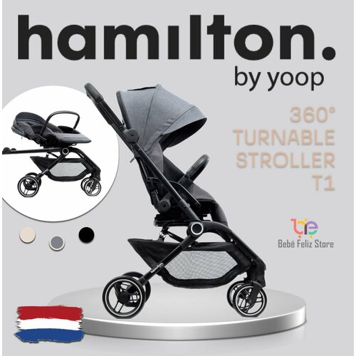 Прогулочная реверсивная коляска Hamilton T1 Dark Grey