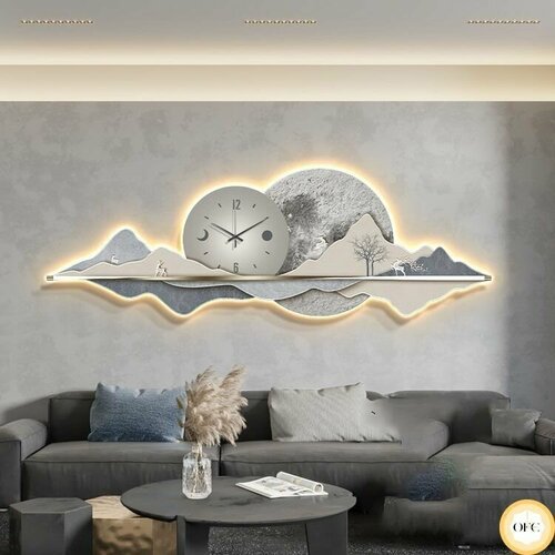 Часы настенные со светодиодной подсветкой