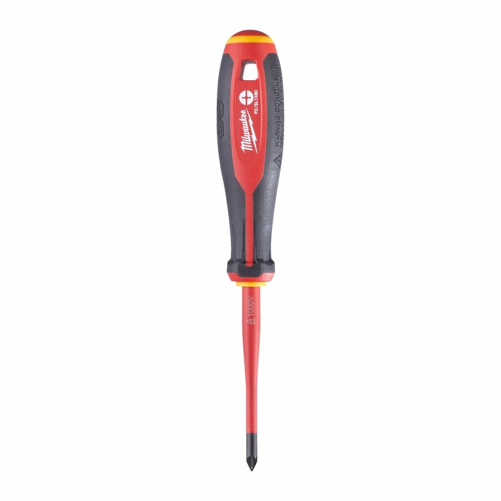 Отвертка Milwaukee 4932478735, диэлектрическая, VDE, PZ/SL1, 80 мм Оригинал