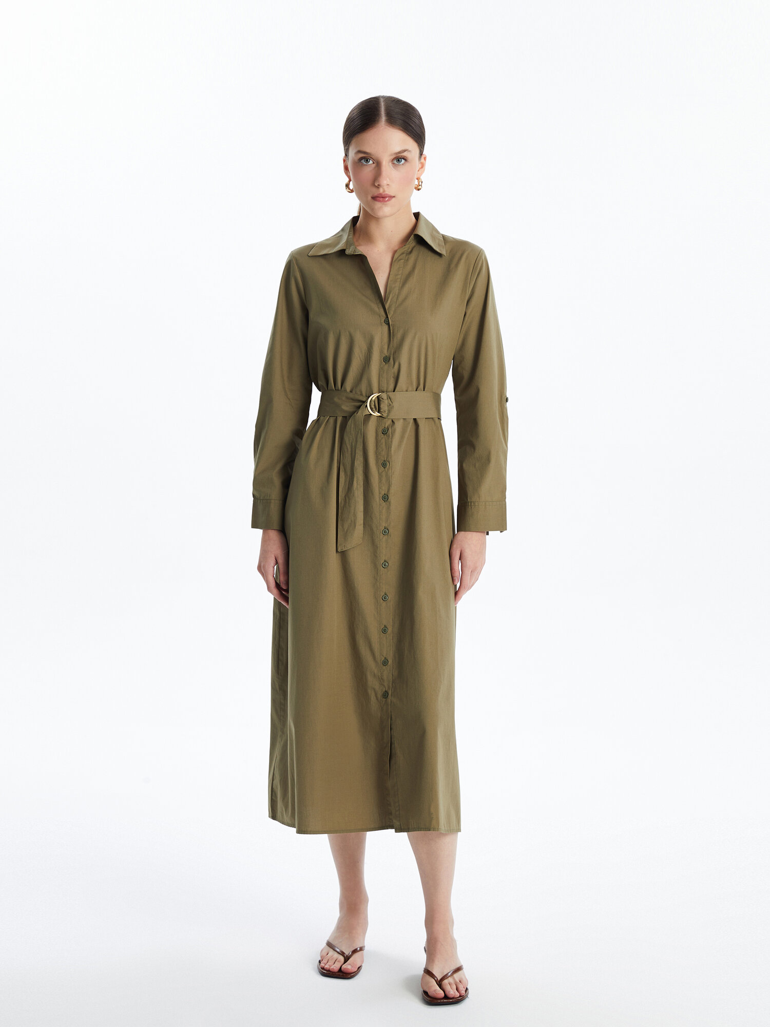 Платье LC Waikiki, размер XS, Khaki