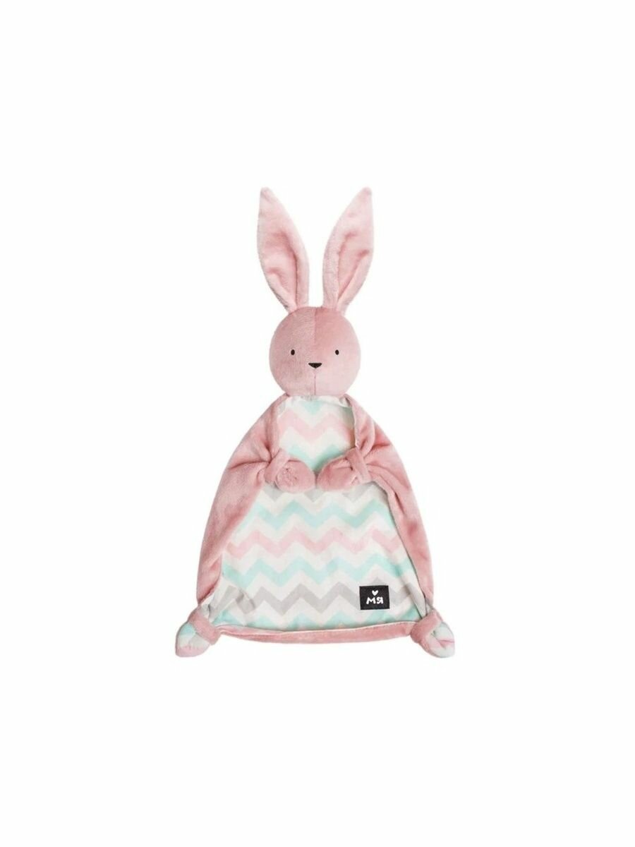 Развивающая игрушка-комфортер Мяшечки "Зайка Джон Пудра" 32 см (М117)
