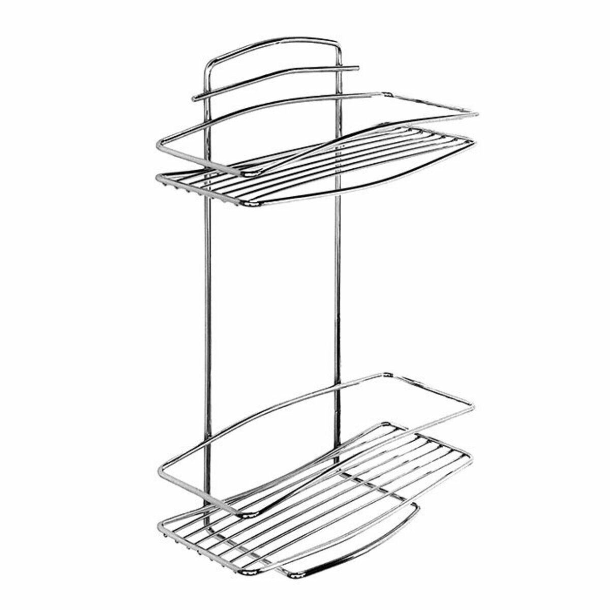 Полка двухъярусная прямая Milardo проволока стальная 212W020M44