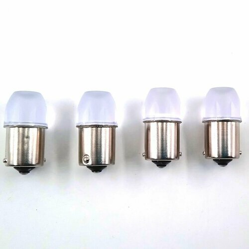 Светодиодная лампа, белый свет. 4 шт. 1156-3SMD-2835-W (P21W) 12 Вольт.