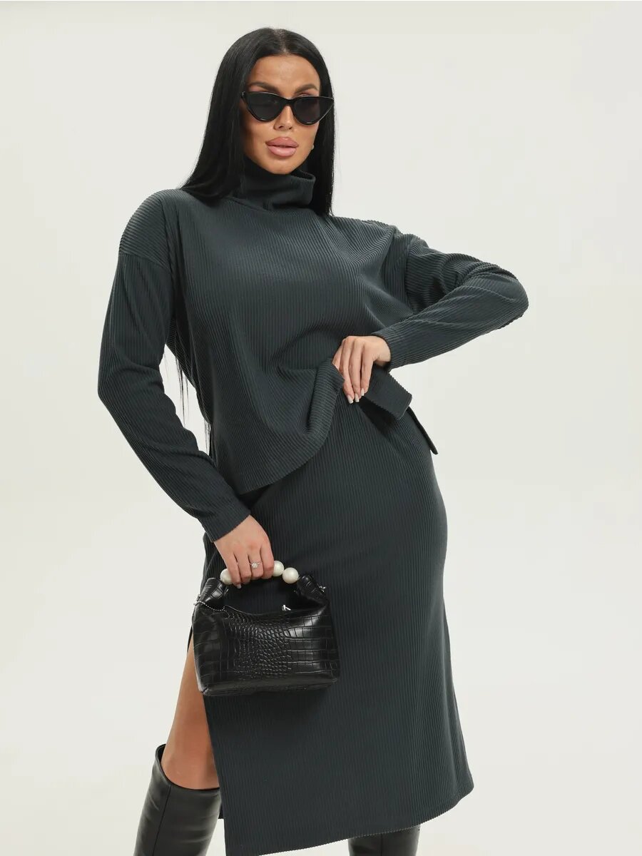 Комплект одежды LOVETEX.STORE, размер 54, графит — фото 1