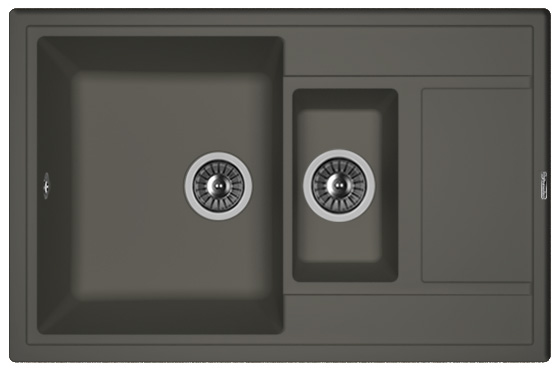 Кухонная мойка Florentina Липси 780 К антрацит 20.250. D0780.302